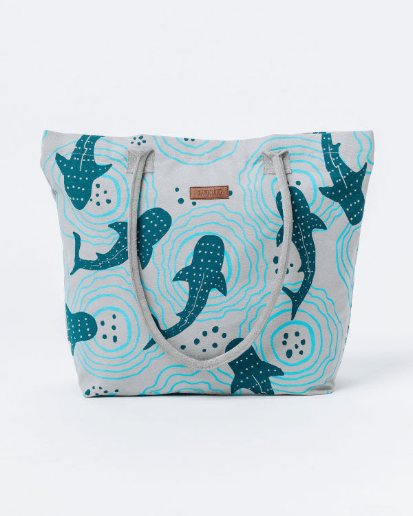Shark Ripples Beach Tote | Sand Cloud