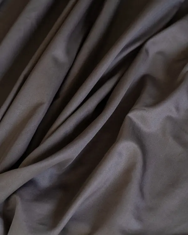 Alternative view of Luxe Sateen Fitted Sheet Steel Grey | Sand Cloud
