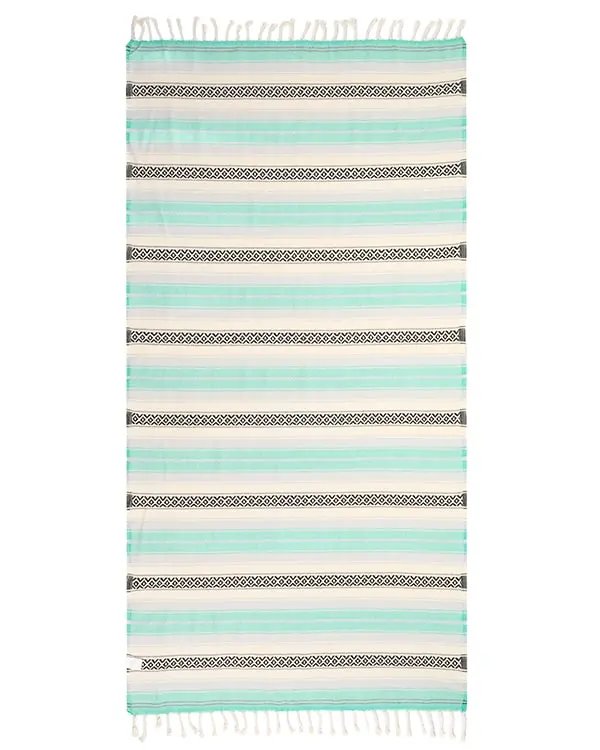 Alternative view of Seafoam Baja Beach Blanket - Most Popular Beach Blanket | Sand Cloud