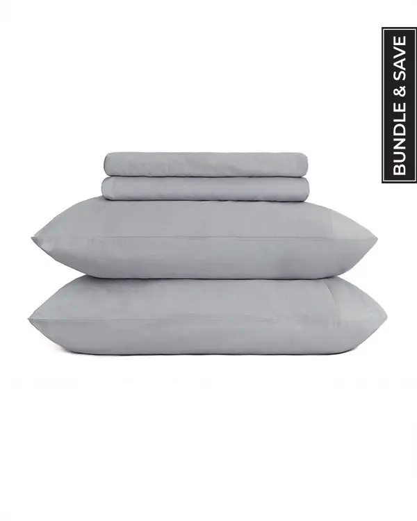 Signature Percale Solid Sheet Set Grey | Sand Cloud