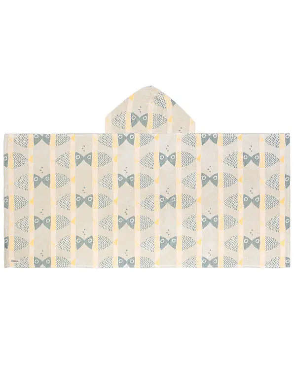 Fishies Hooded Kids Bath Towel | Sand Cloud - Image 3