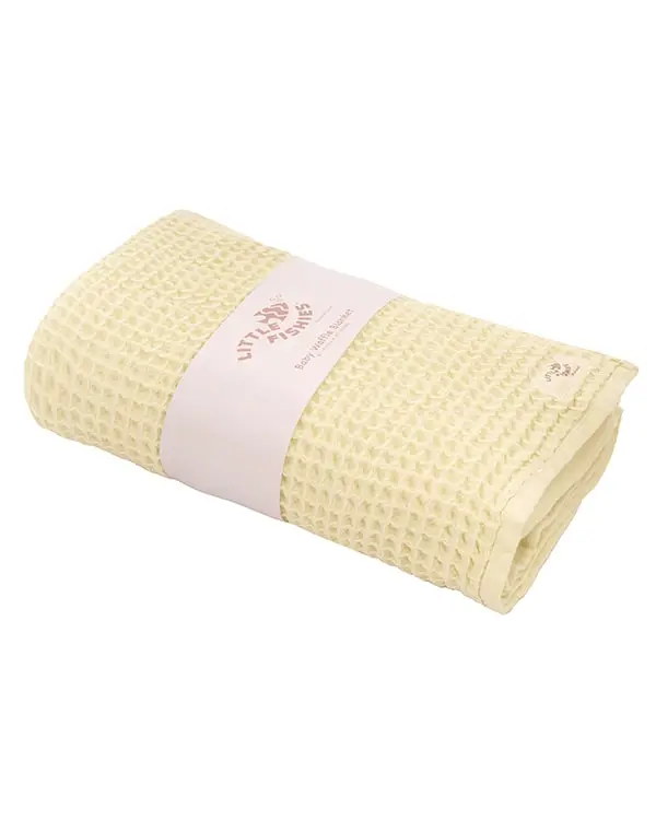 Little Fishies Waffle Blanket - Butter | Sand Cloud - Image 6