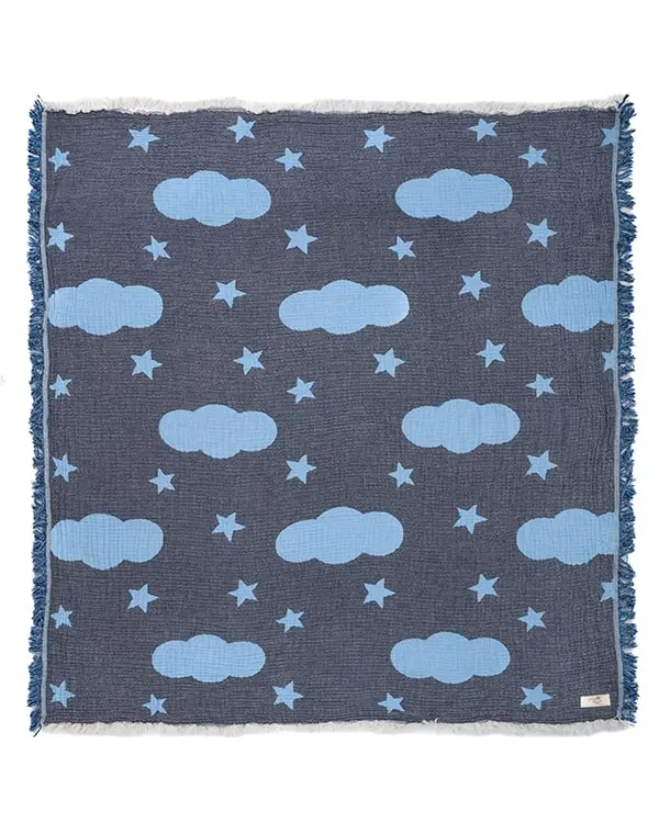 Twinkle Gauze Receiving Blanket with Pouch | Sand Cloud
