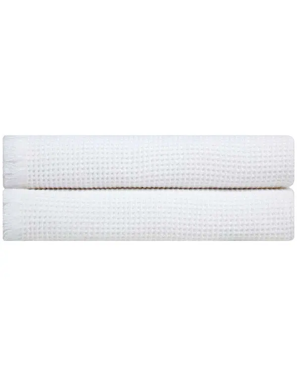 Alternative view of Micro Waffle XL Bath Bundle - 2 Pack -White | Sand Cloud