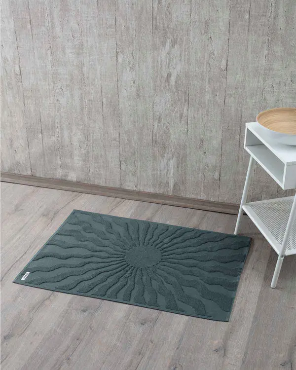 Alternative view of Solis Bath Mat Gray | Sand Cloud