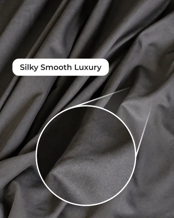 Luxe Sateen Sheet Set Steel Grey | Sand Cloud - Image 5