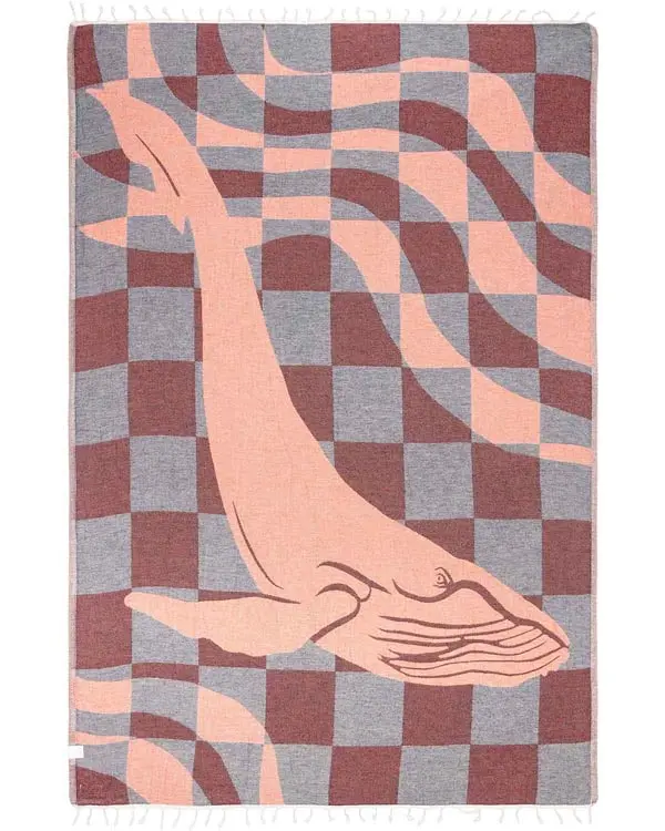 Alternative view of Checkered Whale - Large | Sand Cloud