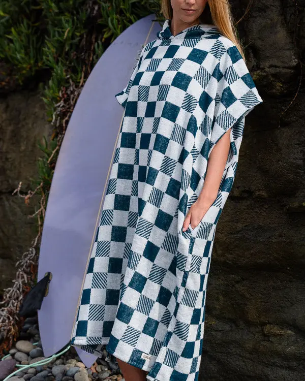 Checker Hooded Poncho | Sand Cloud - Image 6