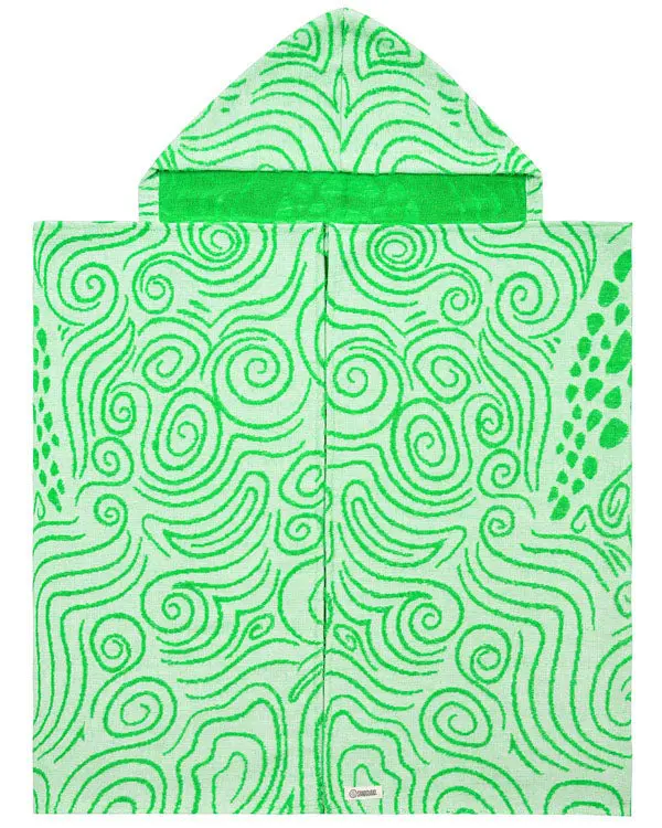 Swirl Turtle Hooded Kids Bath Towel | Sand Cloud - Image 6