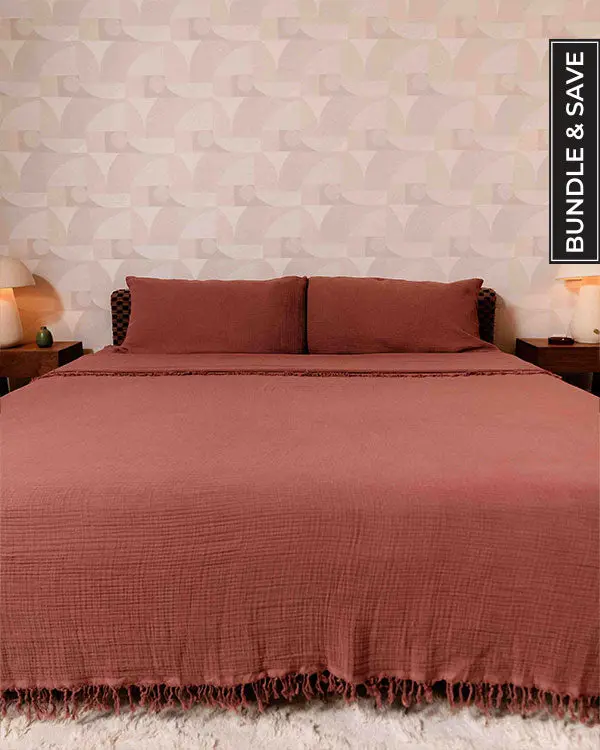 Terracotta Bedding Set - King | Sand Cloud