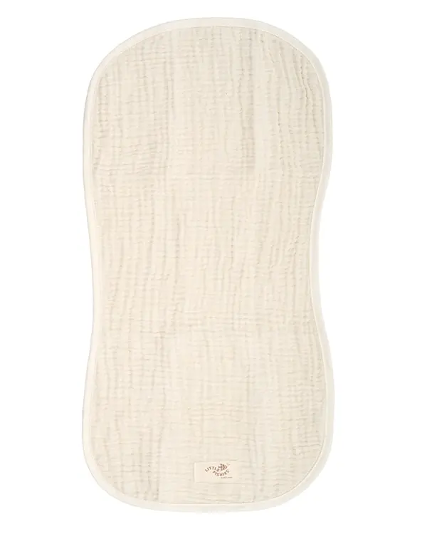 Little Fishies Gauze Burping Cloth Bundle - 3 Pack - Seafoam / Peach Fuzz / Natural | Sand Cloud - Image 6