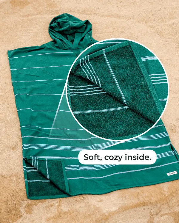Terra Hooded Poncho- Green | Sand Cloud - Image 4