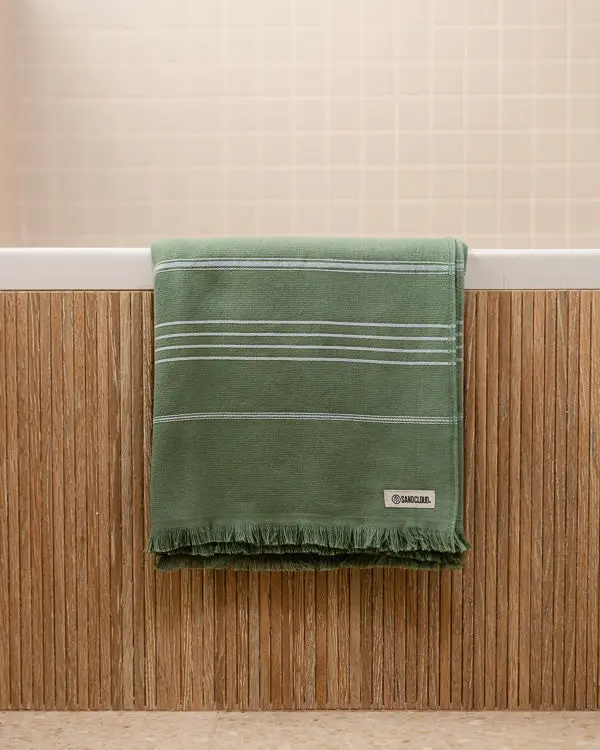 Alternative view of Classic XL Bath Bundle 2 Pack - Hedge Green | Sand Cloud