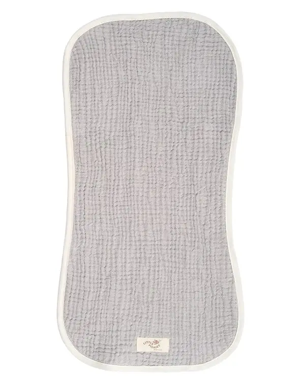Little Fishies Gauze Burping Cloth Bundle - 3 Pack - Sage / Grey / Navy | Sand Cloud - Image 6