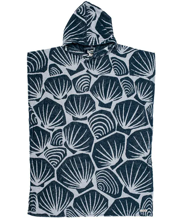 Alternative view of Shells Hooded Poncho | Sand Cloud