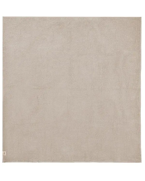 Little Fishies Waffle Blanket - Warm Taupe | Sand Cloud - Image 5