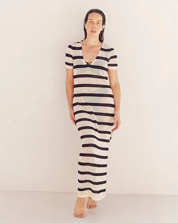 Gappo Hooded Net Dress | Sand Cloud - Image 4