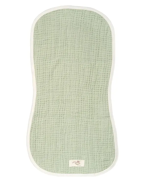 Little Fishies Gauze Burping Cloth Bundle - 3 Pack - Sage / Grey / Navy | Sand Cloud - Image 5