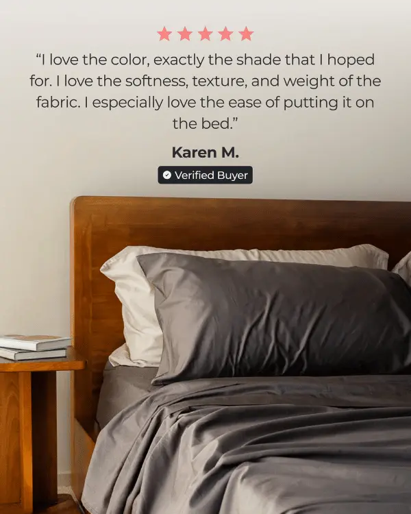 Luxe Sateen Sheet Set Steel Grey | Sand Cloud - Image 3