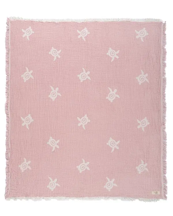 Baby Turtle Gauze Receiving Blanket Single with Pouch | Sand Cloud