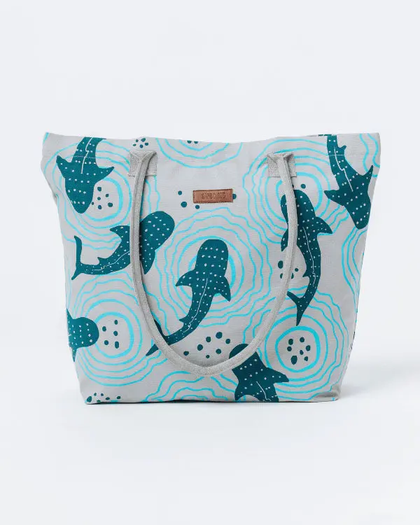 Shark Ripples Beach Tote | Sand Cloud