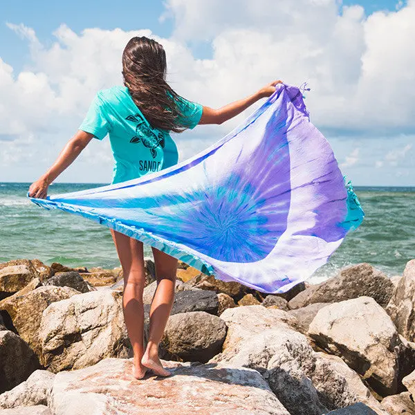 Luna Tie Dye Beach Towel - Sand Cloud | Sand Cloud - Image 6