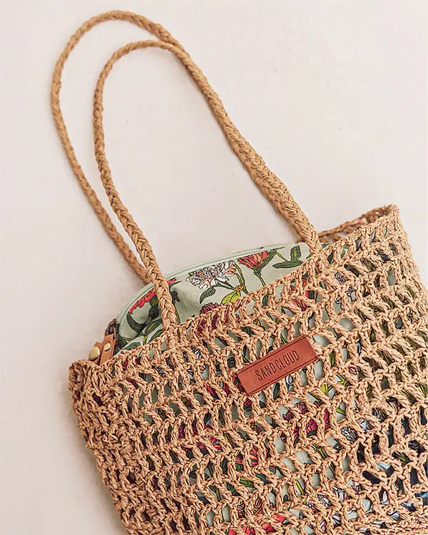 Alternative view of Bahía Straw Tote | Sand Cloud