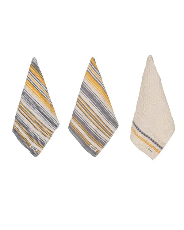 Saffron Stripe Kitchen Towel Bundle - Assorted 3 Pack | Sand Cloud - Image 6