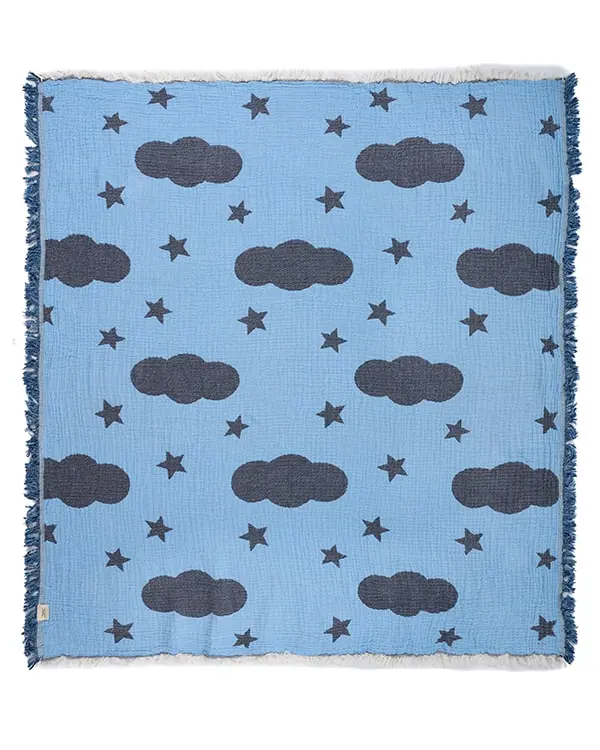 Twinkle Gauze Receiving Blanket with Pouch | Sand Cloud - Image 5