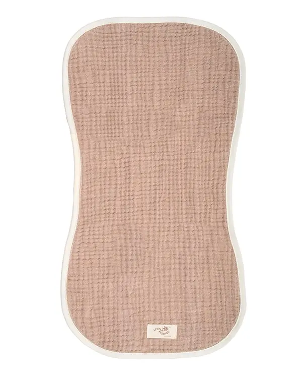Little Fishies Gauze Burping Cloth Bundle - 3 Pack - Natural / Beige / Warm Taupe | Sand Cloud - Image 3