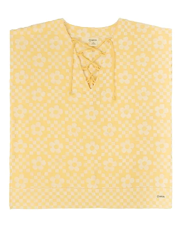 Alternative view of Floral Check Cover Up | Sand Cloud