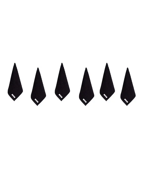 Atom Washcloth Bath Bundle - Black - 6 Pack | Sand Cloud - Image 4