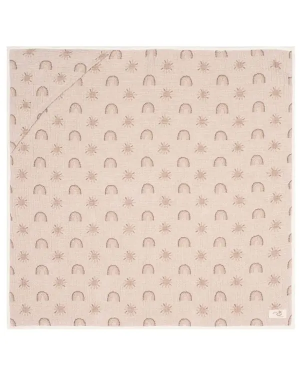 Rainbow Gauze Hooded Blanket Single | Sand Cloud