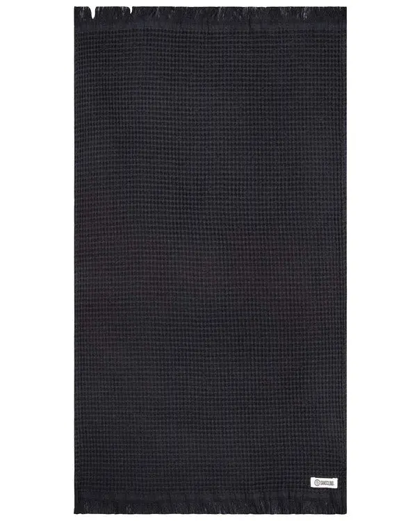Micro Waffle XL Bath Bundle - Black | Sand Cloud - Image 5