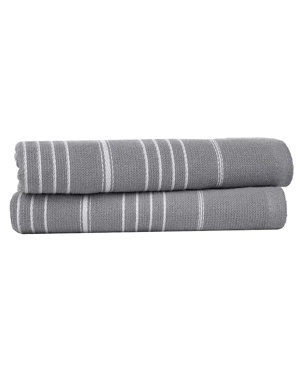 Alternative view of Classic Fringeless Hand Bath Bundle 2 Pack - Grey | Sand Cloud