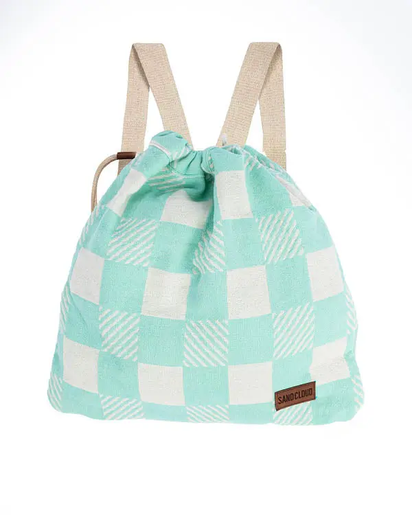 Alternative view of Checker Towel Bag - Florida Keys | Sand Cloud