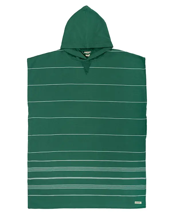 Classic Stripe Hooded Poncho - Rain Forest | Sand Cloud