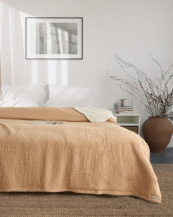 Softy Solid Plush Blanket - Beige | Sand Cloud