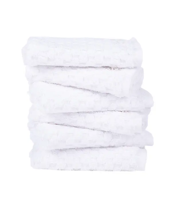 Alternative view of Atom Washcloth Bath Bundle - White - 6 Pack | Sand Cloud