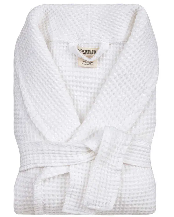 Micro Waffle Robe - Frost White | Sand Cloud - Image 4