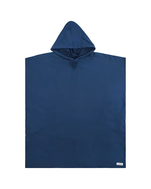 Alternative view of Terra Hooded Poncho Navy | Sand Cloud
