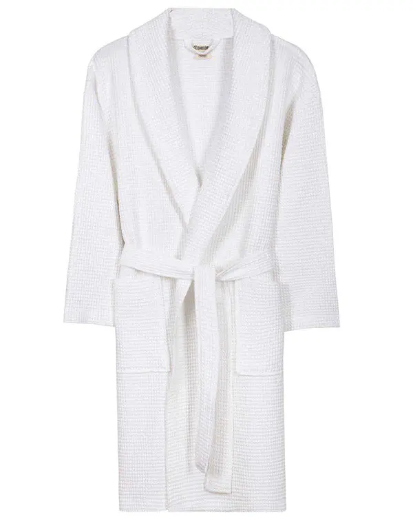 Micro Waffle Robe - Frost White | Sand Cloud