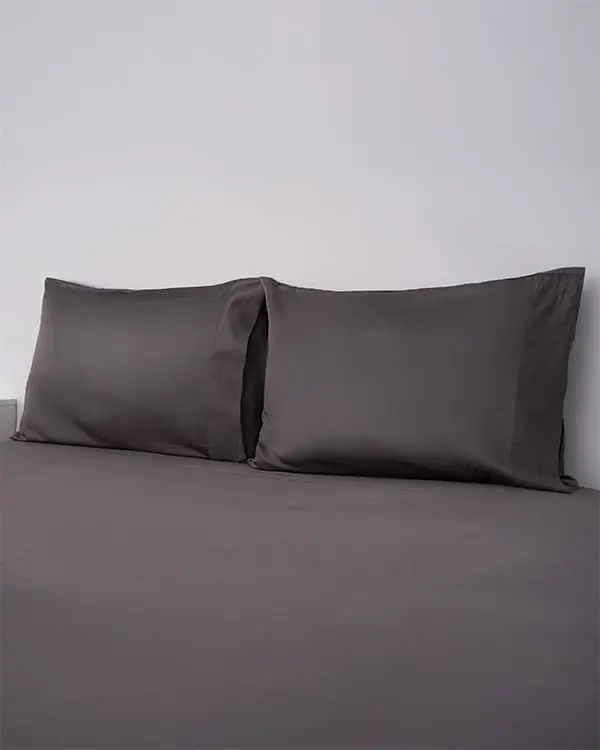 Alternative view of Luxe Sateen Pillowcase Set Steel Grey | Sand Cloud